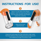 Flipper Feed Aquarium Feeding Kit for Flipper Cleaners