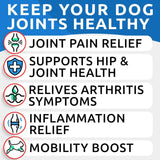 BARK&SPARK Liquid or Chews Glucosamine Joint Supplement for Dogs Mobility