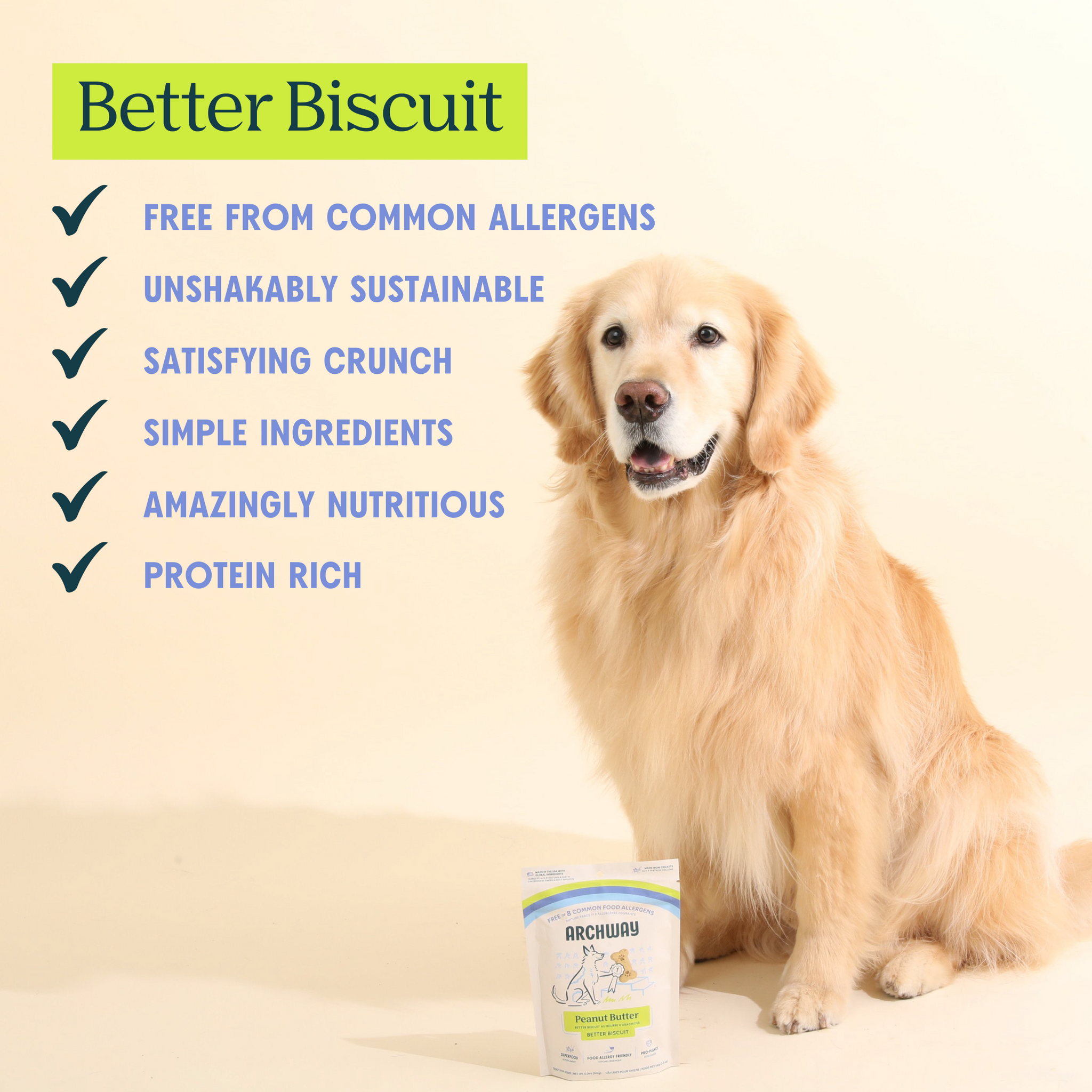Peanut Butter Cricket Better Biscuit