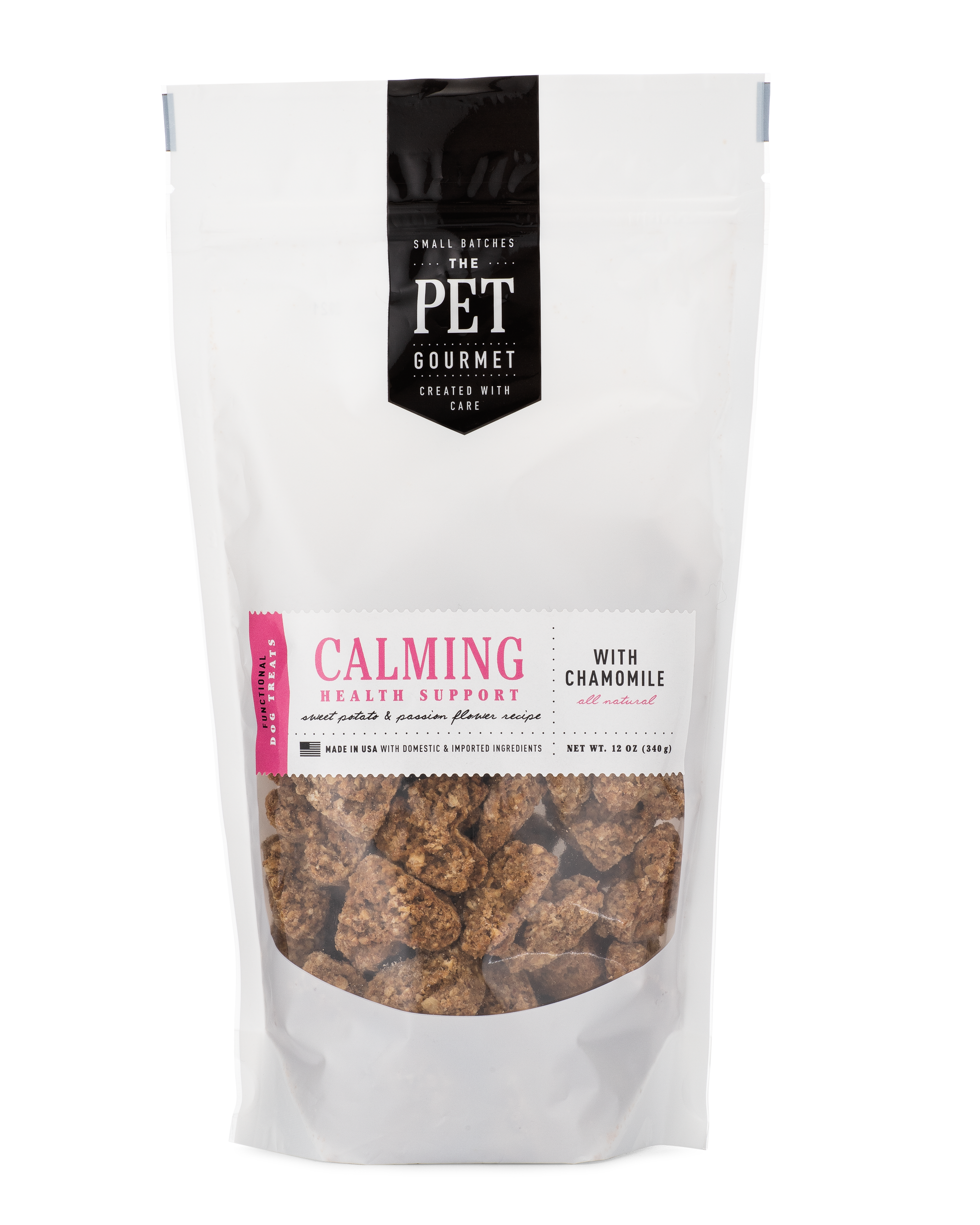 NEW SHAPE ! Calming Health Support Dog Chew -12 oz