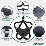 Cat Harness Escape Proof Adjustable Leash Set Reflective Walking Vest