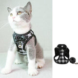Cat Harness Leash Set Breathable Adjustable Mesh Vest