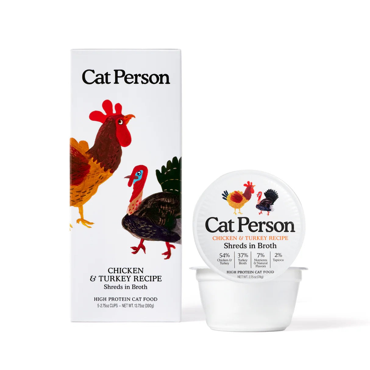Chicken & Turkey Shreds in Broth Cat Food