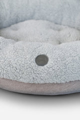 Chester & Lee | Furry Gray Donut Dog Bed
