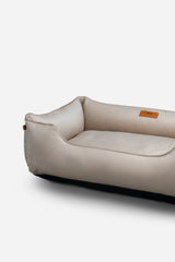 Chester & Lee | Classic Velvet Sleeper Dog Bed Beige