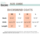 Dachshunds & Daisies Dog Coat