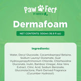 Dermafoam Chlorhexidine Dog Shampoo for Itch Allergies Hot Spots 16.9oz