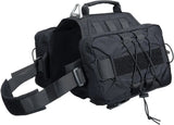 Dog Backpack Tactical Saddle Bag 900D Nylon Hiking Camping Pack Large Dogs