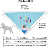 Dog Birthday Bandana, Party Hat & Bow Tie Set for Small- Large Dogs