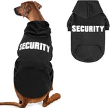 Dog Hoodie Security Fleece Sweatshirt w/ Leash Hole Warm Pet Costume for Small Dogs
