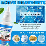 Dog & Cat Ear Cleaning Drops with 1% Hydrocortisone, Itchy Ear Relief