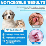 Dog & Cat Ear Cleaning Drops with 1% Hydrocortisone, Itchy Ear Relief