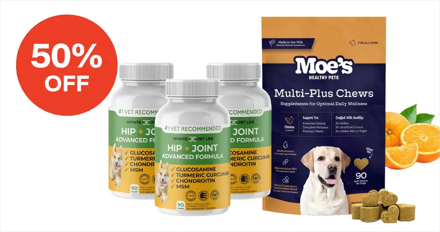 Upto 50% Off on Selected Healthy Dogs Chews.