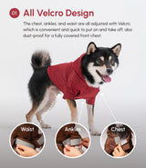 Tribeca adjustable velcro raincoat -  Burgundy