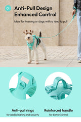 NO PULL ACTIVE  PET HARNESS - MINT GREEN