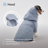 Tribeca adjustable velcro raincoat - Light Blue