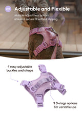 NO PULL ACTIVE  PET HARNESS - MINT PURPLE