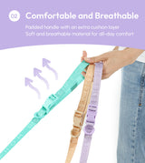 PADDED  ACTIVE  PET LEASH  - MINT PURPLE