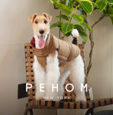 Reversible Dog Vest Jacket -  Red Brown