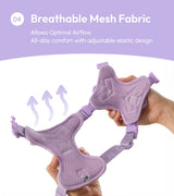 NO PULL ACTIVE  PET HARNESS - MINT PURPLE