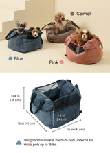 Puff Guard Dog Car Seat - Blue