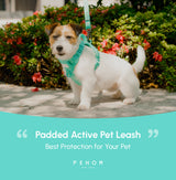 PADDED  ACTIVE  PET LEASH  - MINT GREEN