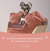 Puff Guard Dog Car Seat - Pink