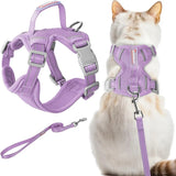 Escape Proof Cat Harness Leash Reflective Adjustable Vest Soft Breathable