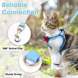 Escape Proof Cat Harness Leash Set Reflective Breathable Adjustable