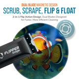 Flipper Edge 2 in 1 Floating Magnetic Aquarium Algae Cleaner (Standard)