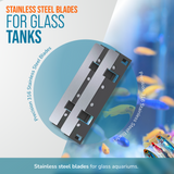 Flipper Nano Aquarium Cleaner Stainless Steel Replacement Blades 2 Pack