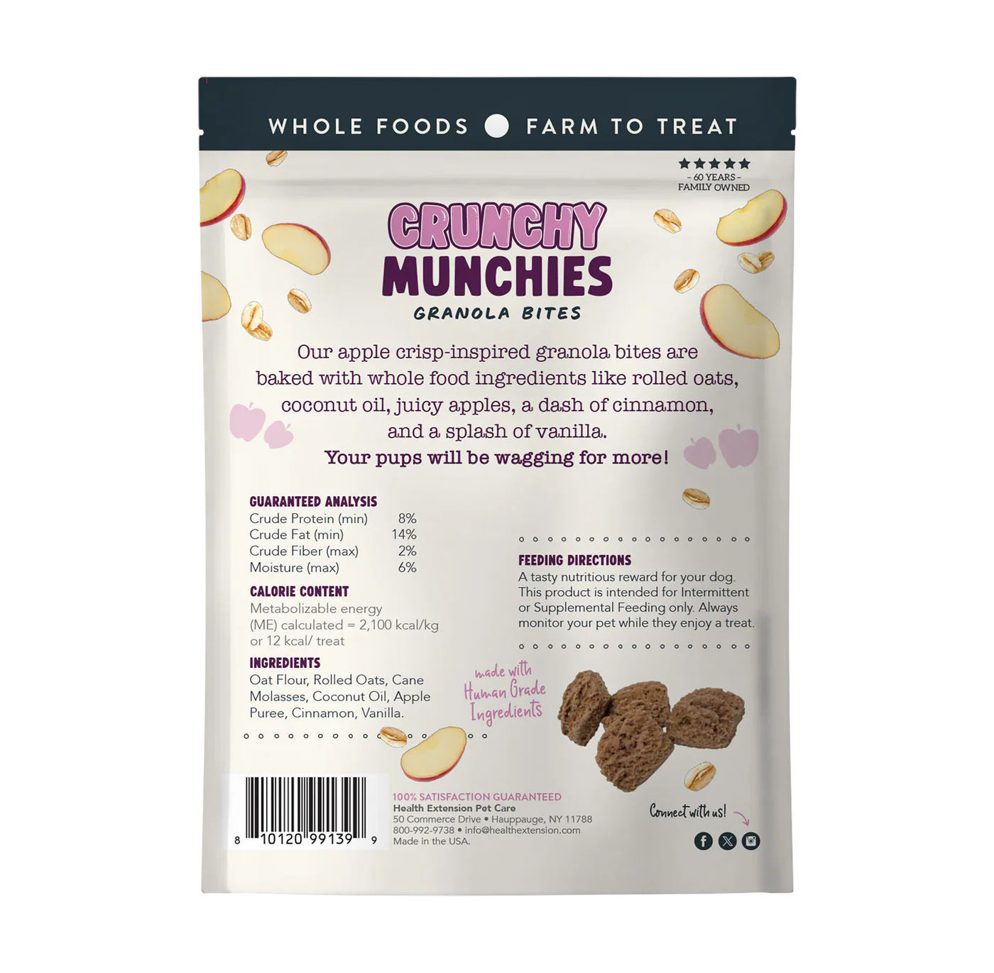 Health Extension Crunchy Munchies Granola Bites Appley Crisp (5oz)
