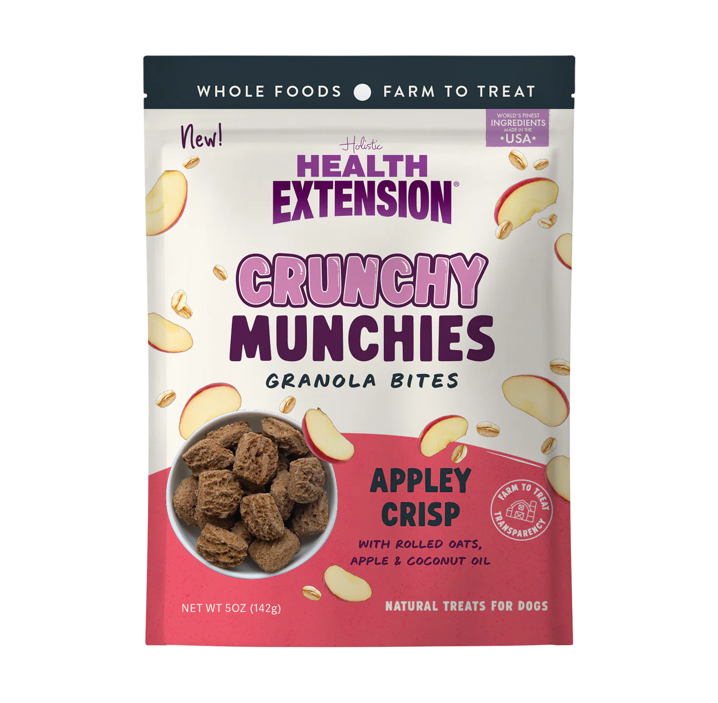 Health Extension Crunchy Munchies Granola Bites Appley Crisp (5oz)
