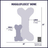 HuggleFleece® 2' Plush Bone Dog Toy