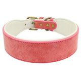 The Wide Luxe Collar - Padded Leather for Large Dogs