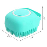 2-in-1 Pet Bath Brush – Soft Silicone Dog Cat Grooming & Massage Comb