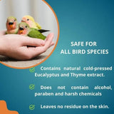 Herbal Bird Bath Spray Eucalyptus & Thyme for Healthy Feathers 8oz
