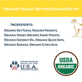 Dog Mamma's Organic Peanut Butter Banana Oven Baked Dog Treats (6oz)