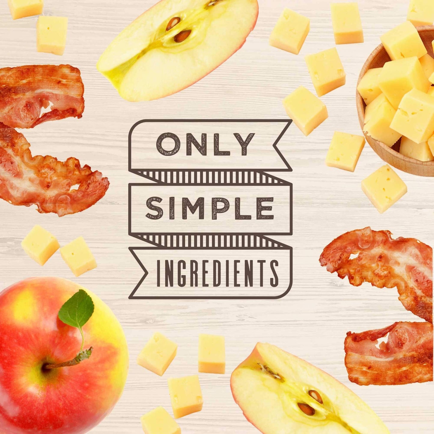 Wagmore Oats & Grains Bacon, Cheese & Apple Crunchy Biscuits Dog Treats (16oz)