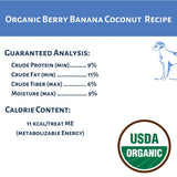 Dog Mamma's Organic Berry Banana Coconut Oven Baked Dog Treats 6oz