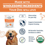 Dog Mamma's Organic Pumpkin Snaps Recipe Oven Baked Dog Treats (6oz)
