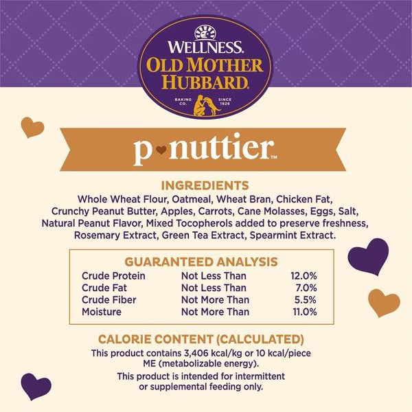 Old Mother Hubbard P-Nuttier Large Crunchy Dog Treats (3lb) (5oz)