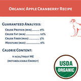 Dog Mamma's Organic Apple Cranberry Oven Baked Dog Treats (6oz)