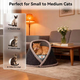 Indoor Heated & Cooling Cat Cave Bed with White Noise Smart Temperature Cat Bed