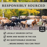 K9 Connoisseur Beef Lung Dog Treats 8 oz & 2.5 lb USA Single Ingredient Bulk