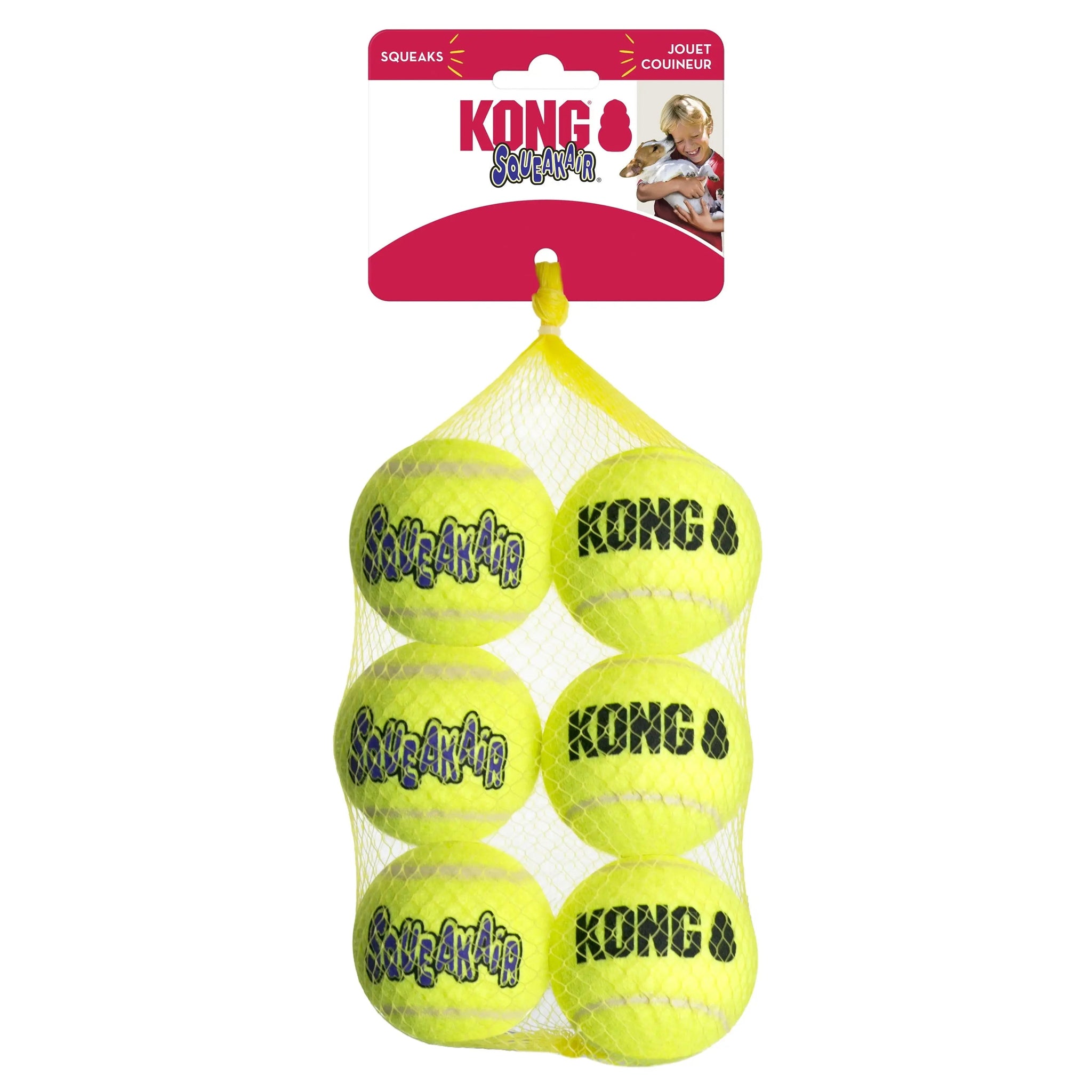 ® Squeakair® Balls Dog Toy, Medium, 6-Pack