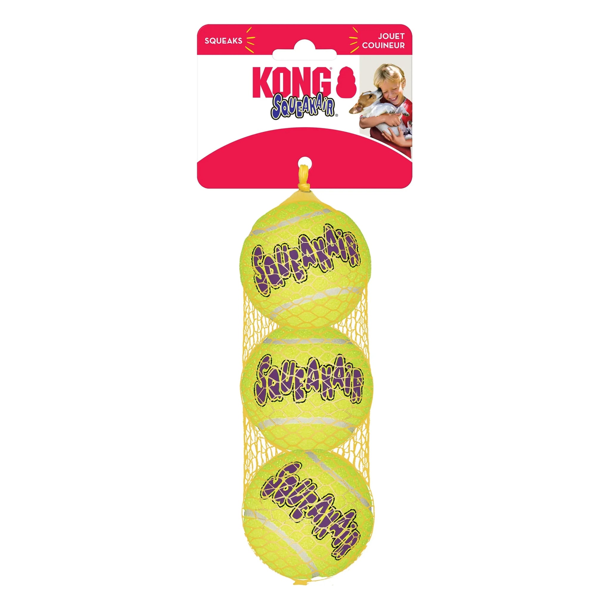 ® Squeakair® Balls Dog Toy, Medium, 3-Pack