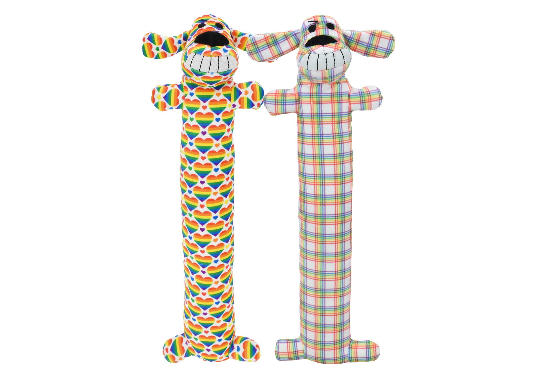 Multipet Loofa Dog Rainbow (12")
