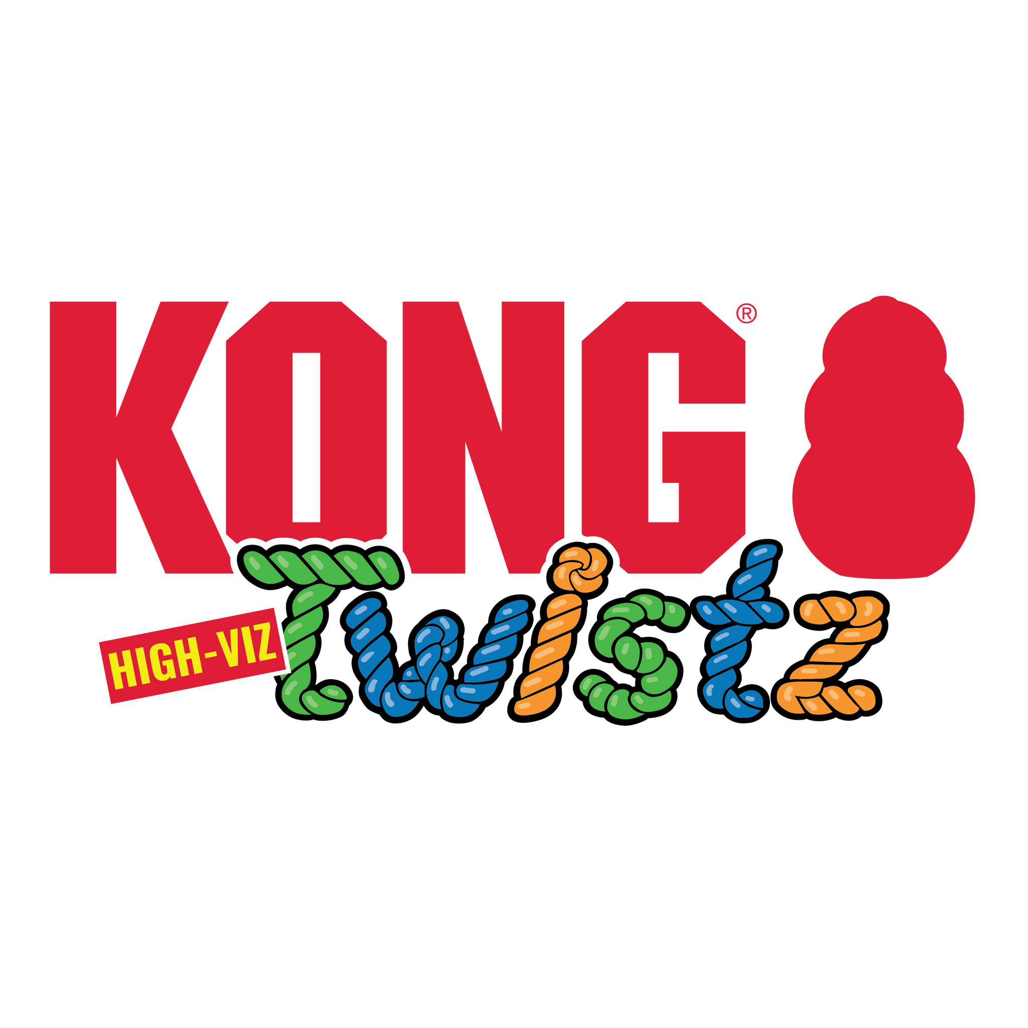 Kong Twistz High-Viz Ball Large