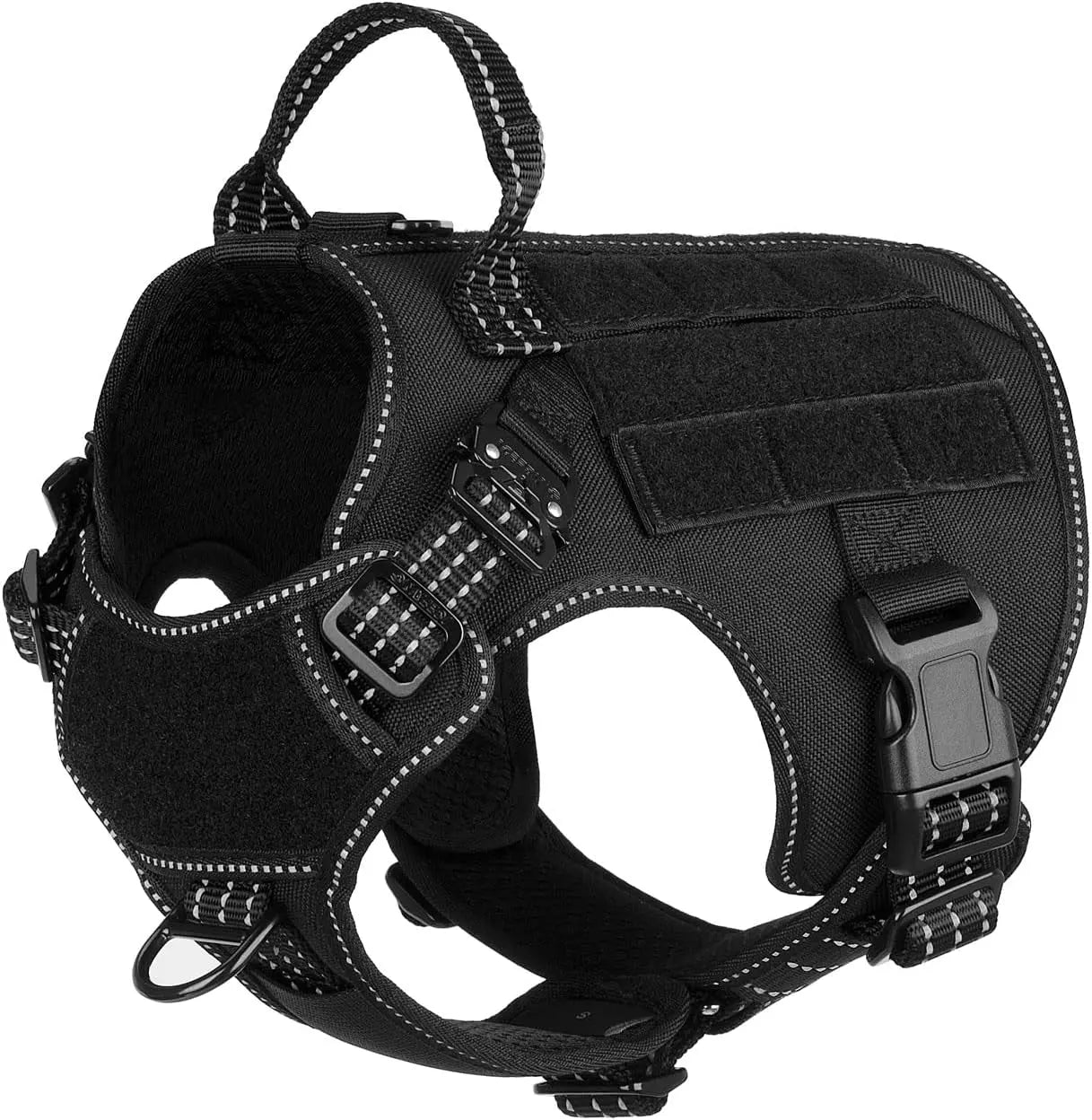 No-Pull Tactical Dog Harness with Handle –Heavy-Duty Adjustable Vest (all sizes)